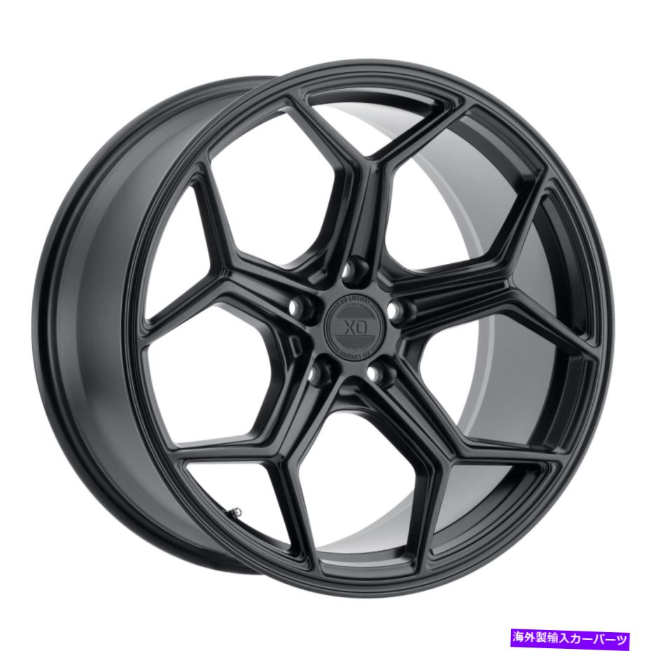 ホイール　４本セット 20x10.5 xo luxury helsinki matteブラックホイール5x4.5（30mm）セット4のセット 20x10.5 XO Luxury Helsinki Matte Black Wheels 5x4.5 (30mm) Set of 4【並行輸入品】
