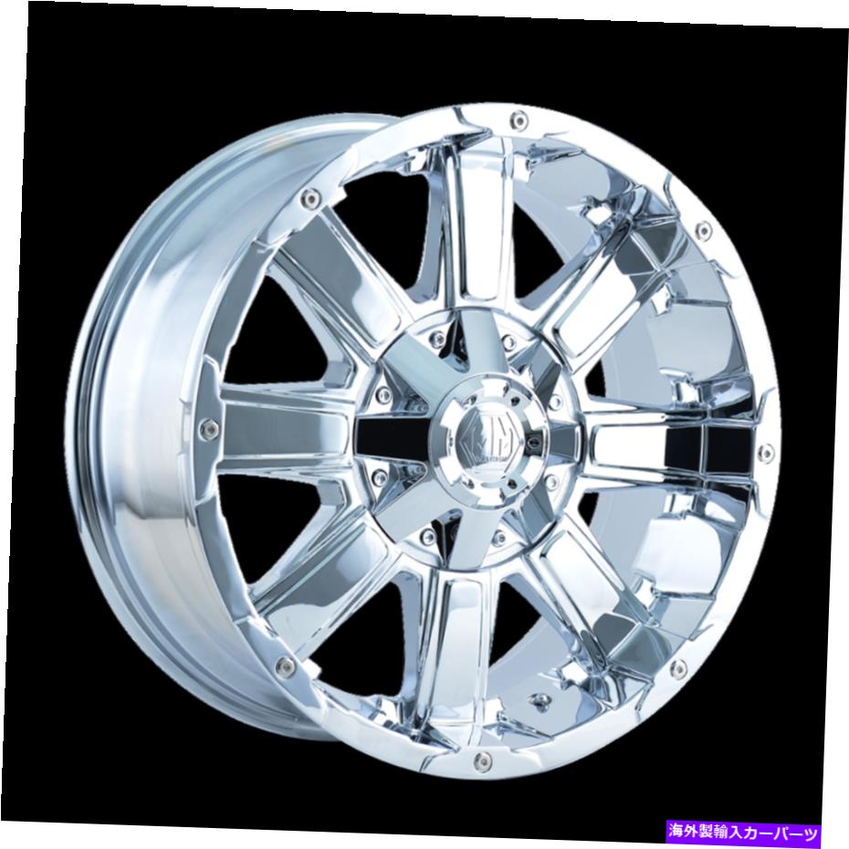 ホイール　４本セット 18x9メイヘムカオスクロムホイール5x4.5/5x5（10mm）セット4のセット 18x9 MAYHEM Chaos Chrome Wheels 5x4.5/5x5 (10mm) Set of 4【並行輸入品】