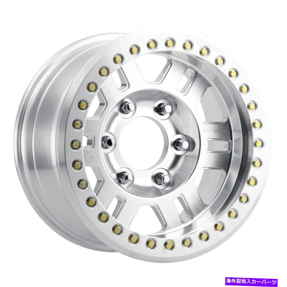 ホイール　４本セット 17x8.5 Vision 398 Manx BeadLock機械加工ホイール8x170（-15mm）セット4 17x8.5 Vision 398 Manx Beadlock Machined Wheels 8x170 (-15mm) Set of 4【並行輸入品】