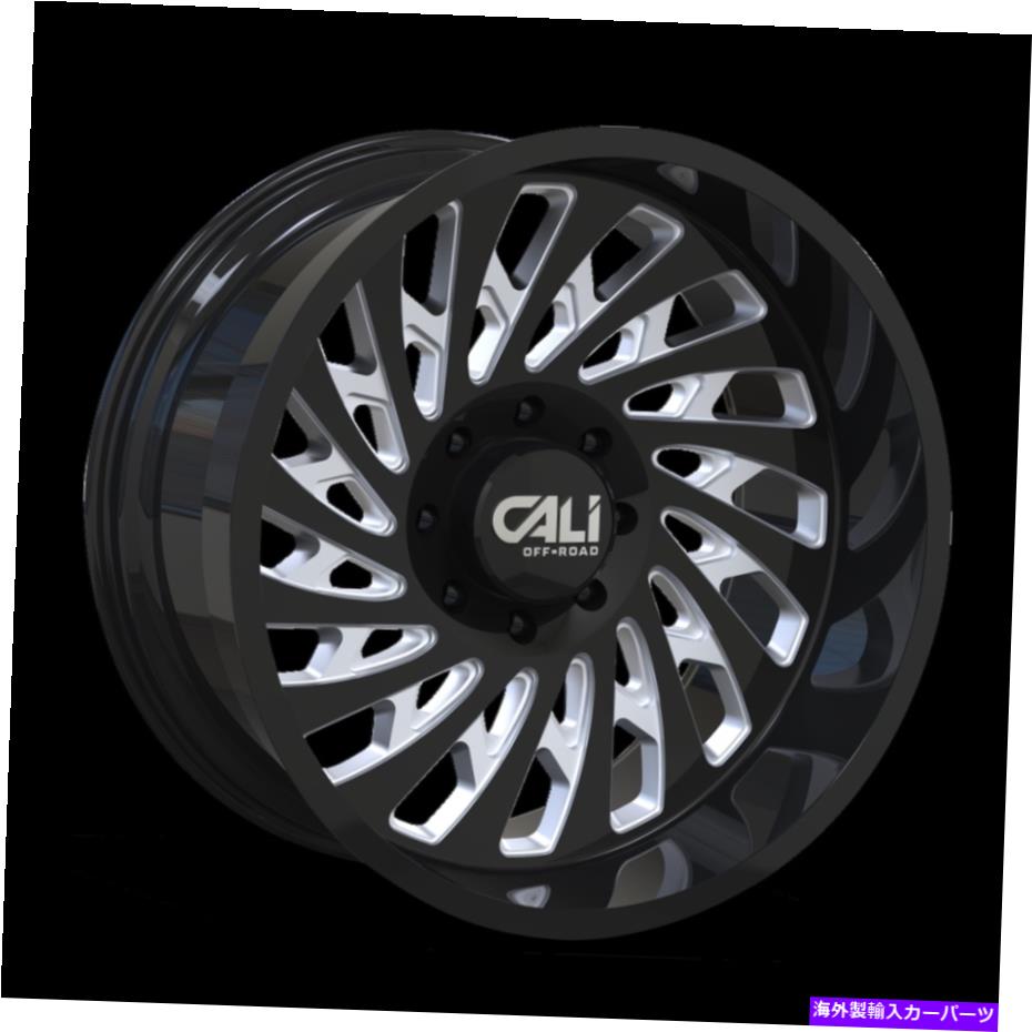 ホイール 4本セット 20x12 Caliオフロードスイッチバックグロスブラック/ミルドホイール6x5.5(-51mm)セット4 20x12 CALI OFF-ROAD Switchback Gloss Black/Milled Wheels 6x5.5 (-51mm) Set of 4【並行輸入品】