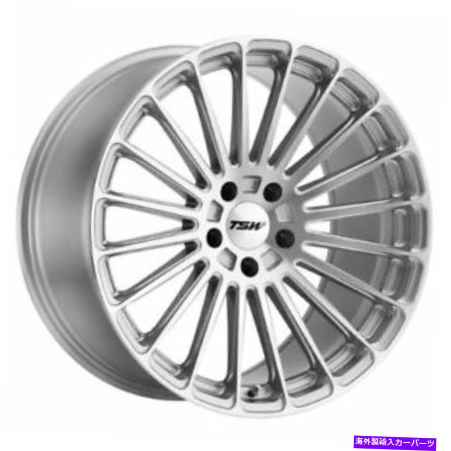 ホイール　４本セット 22x10.5 TSW Turbina Titanium Silver＆Machined Wheels 5x108（42mm）セット4 22x10.5 TSW Turbina Titanium Silver & Machined Wheels 5x108 (42mm) Set of 4【並行輸入品】