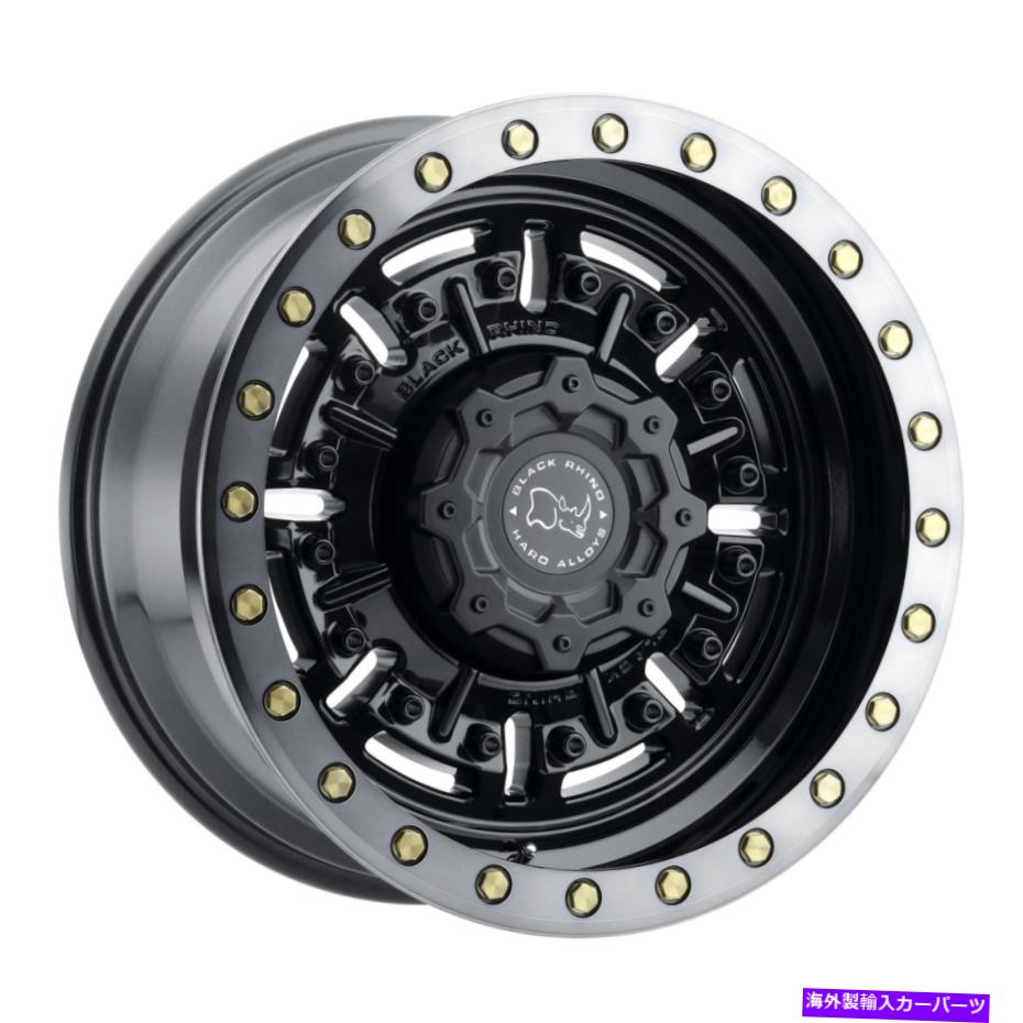 ホイール　４本セット 20x9.5ブラックサイブラムスガンブラック機械加工ホイール5x5（-18mm）セット4 20x9.5 Black Rhino Abrams Gun Black Machined Wheels 5x5 (-18mm) Set of 4【並行輸入品】｜Us Custom Parts Shop USDM