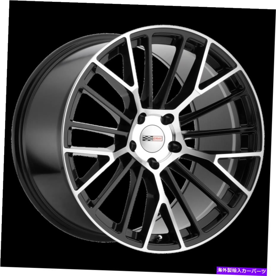 ホイール　４本セット 20x12クレイアストリアグロスブラックw/ミラーフェイスホイール5x120（52mm）セット4 20x12 Cray Astoria Gloss Black W/Mirror Face Wheels 5x120 (52mm) Set of 4【並行輸入品】