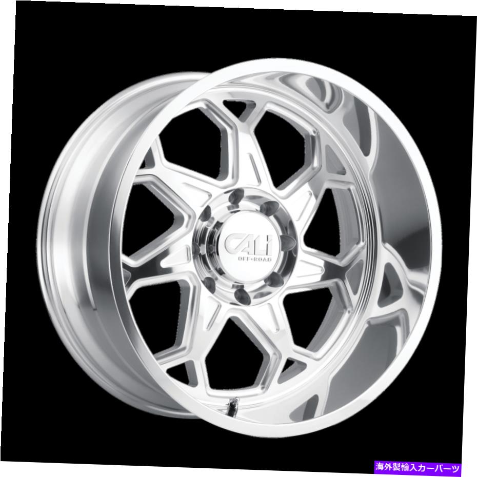 ホイール　４本セット 22x12カリオフロード7倍磨きホイール8x170（-51mm）セット4 22x12 CALI OFF-ROAD Sevenfold Polished Wheels 8x170 (-51mm) Set of 4【並行輸入品】