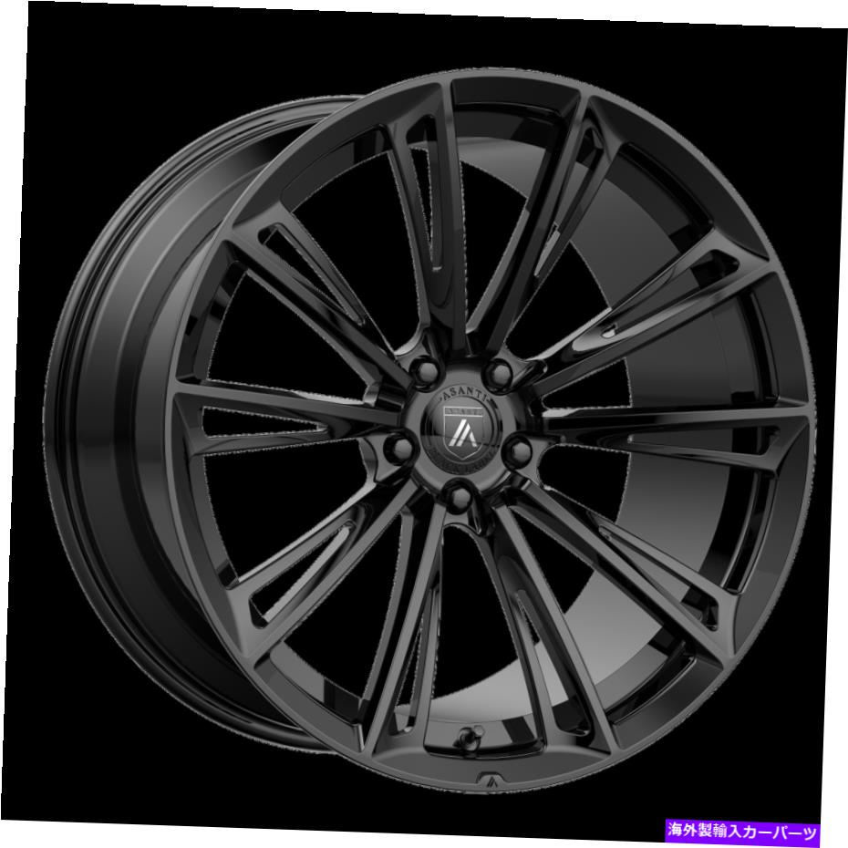 ホイール　４本セット 22x10.5 asanti black abl-30コロナグロスブラックホイール5x112（35mm）セット4 22x10.5 Asanti Black ABL-30 Corona Gloss Black Wheels 5x112 (35mm) Set of 4【並行輸入品】