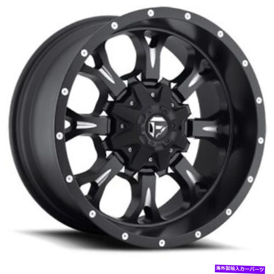 ホイール　４本セット 20x10 D517 Fuel Krank Black＆Milled Wheels 5x150（-12mm）セット4のセット 20x10 D517 Fuel Krank Black & Milled Wheels 5x150 (-12mm) Set of 4【並行輸入品】