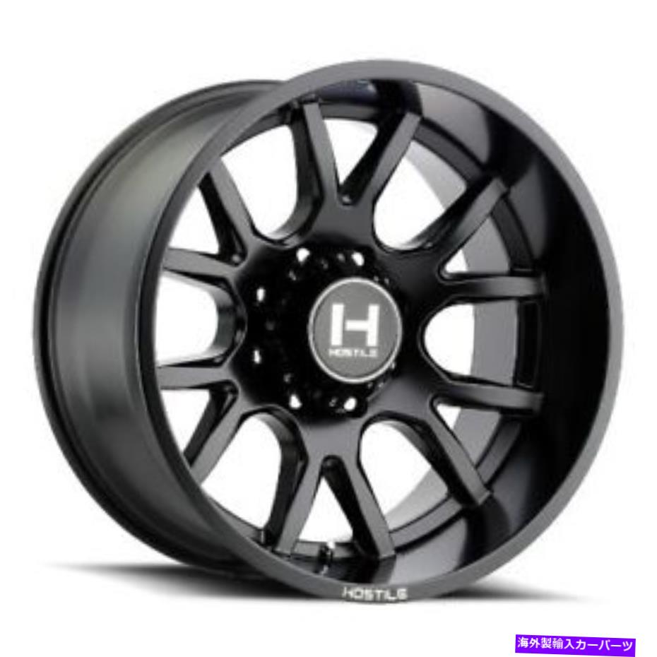 ホイール　４本セット 20x12敵対的H113レイジアスファルト（サテンブラック）ホイール8x170（-44mm）セット4 20x12 Hostile H113 Rage Asphalt (Satin Black) Wheels 8x170 (-44mm) Set of 4【並行輸入品】｜Us Custom Parts Shop USDM