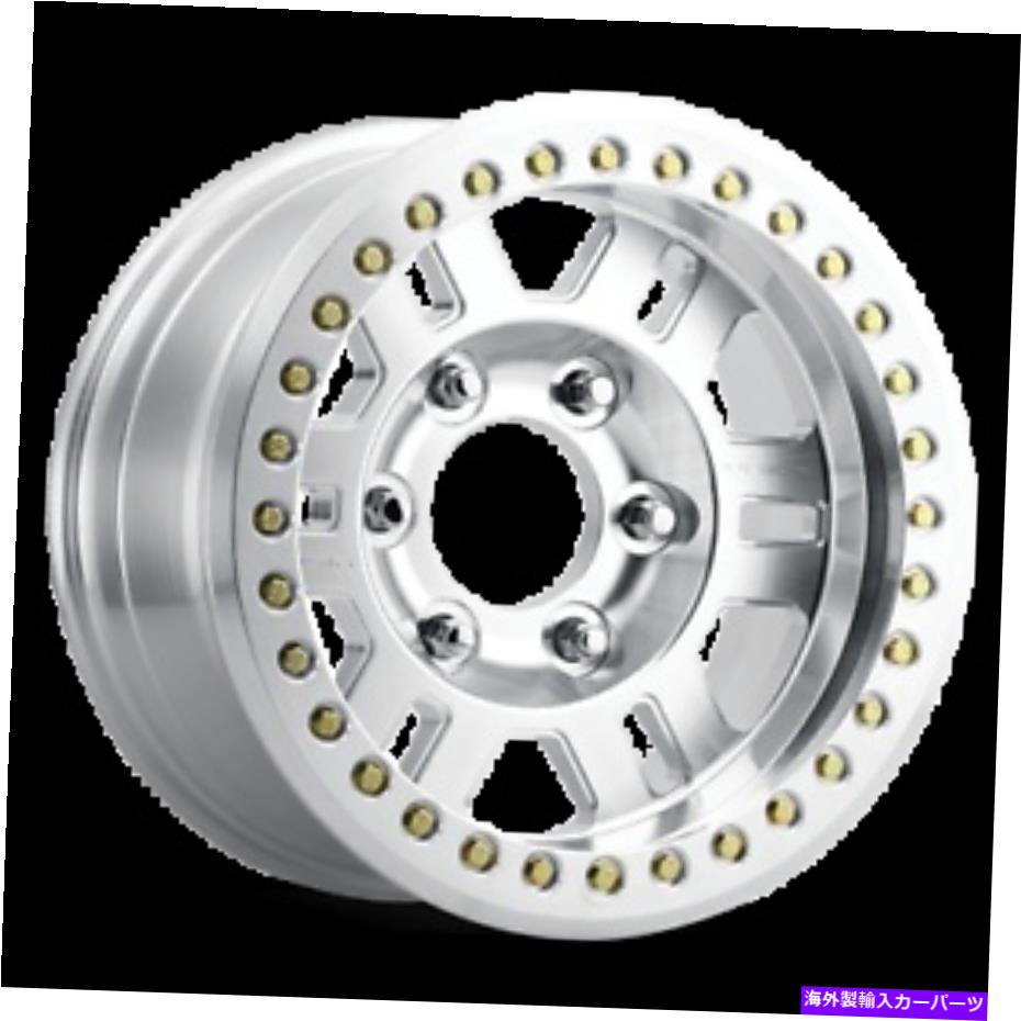 ホイール　４本セット 17x8.5 Vision 398 Manx BeadLock機械加工ホイール5x150（-15mm）セット4 17x8.5 Vision 398 Manx Beadlock Machined Wheels 5x150 (-15mm) Set of 4【並行輸入品】