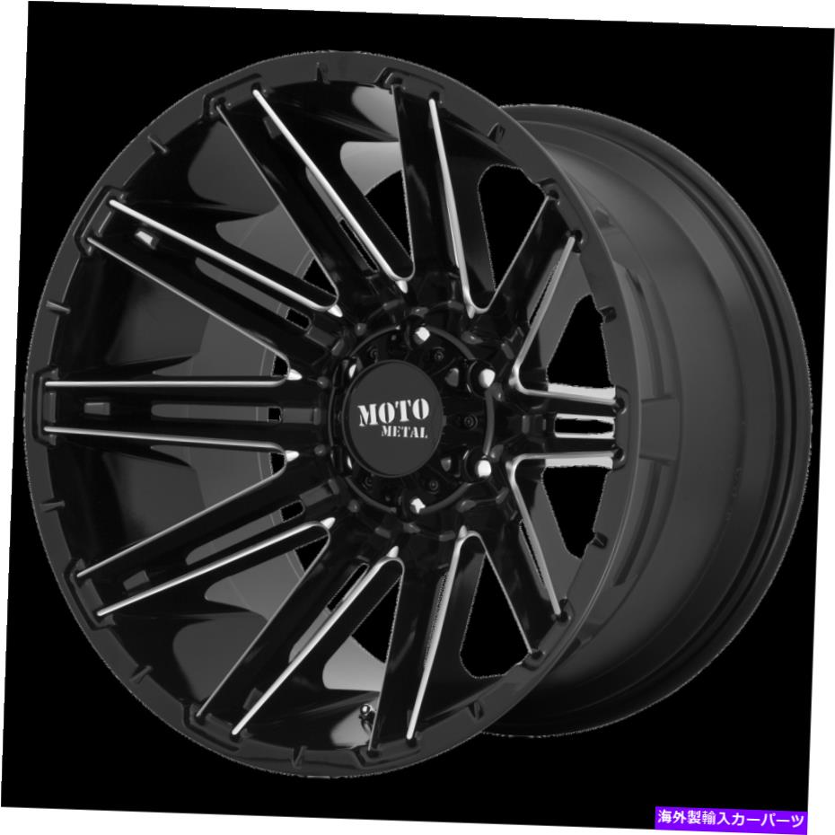 ホイール 4本セット 20x12 Moto Metal Mo998 Kraken Gloss Black Milled Wheels 8x6.5(-44mm)セット4 20x12 Moto Metal MO998 Kraken Gloss Black Milled Wheels 8x6.5 (-44mm) Set of 4【並行輸入品】|Us Custom Parts Shop USDM