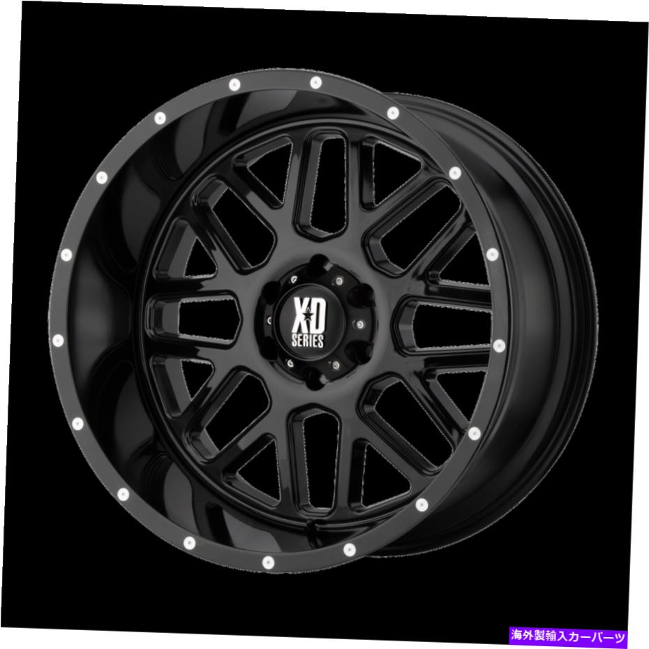 ホイール　４本セット 20x12 XDシリーズXD820グロスブラックホイール6x5.5（-44mm）4のセット 20x12 XD Series XD820 Gloss Black Wheels 6x5.5 (-44mm) Set of 4【並行輸入品】