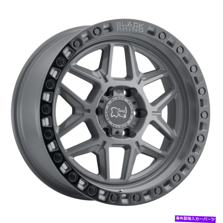 ホイール　４本セット 20x9ブラックサイケルソグレーw/ブラックリップホイール5x5.5（0mm）セット4のセット 20x9 Black Rhino Kelso Gray W/Black Lip Wheels 5x5.5 (0mm) Set of 4【並行輸入品】
