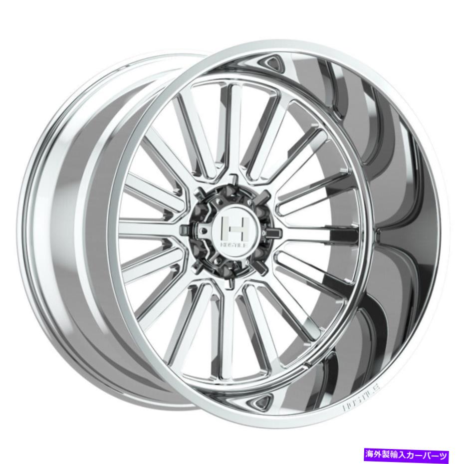 ホイール　４本セット 22x12敵対的なH127タイタンアーマーメッキ（クロム）ホイール6x5.5（-44mm）セット4 22x12 Hostile H127 Titan Armor Plated (Chrome) Wheels 6x5.5 (-44mm) Set of 4【並行輸入品】