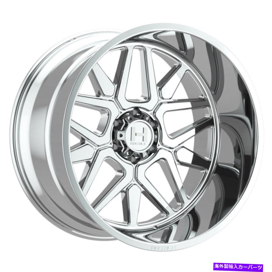 ホイール　４本セット 22x12敵対的なH128ディアブロアーマーメッキ（Chrome）ホイール6x5.5（-44mm）セット4 22x12 Hostile H128 Diablo Armor Plated (Chrome) Wheels 6x5.5 (-44mm) Set of 4【並行輸入品】
