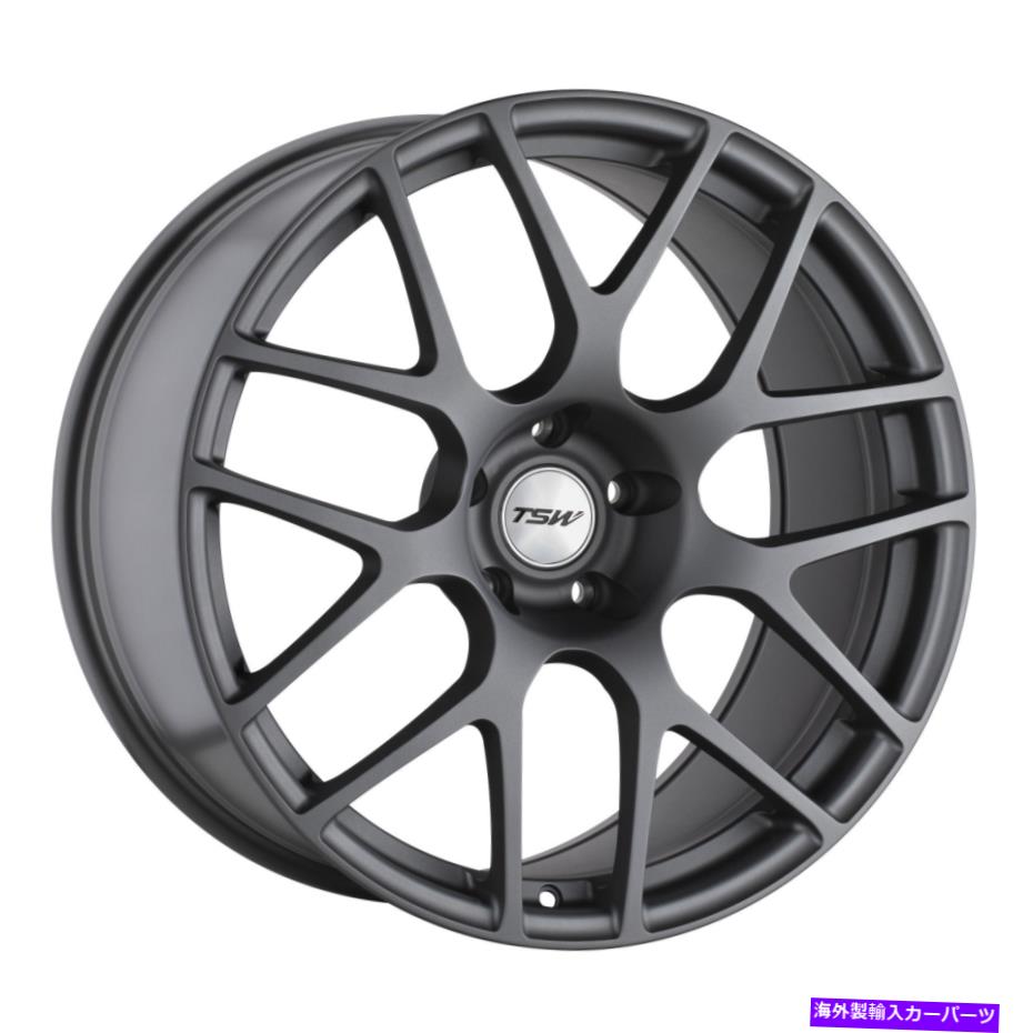 ホイール　４本セット 22x10.5 TSW Nurburgringマットガンメタルホイール5x112（42mm）セット4 22x10.5 TSW Nurburgring Matte Gunmetal Wheels 5x112 (42mm) Set of 4【並行輸入品】