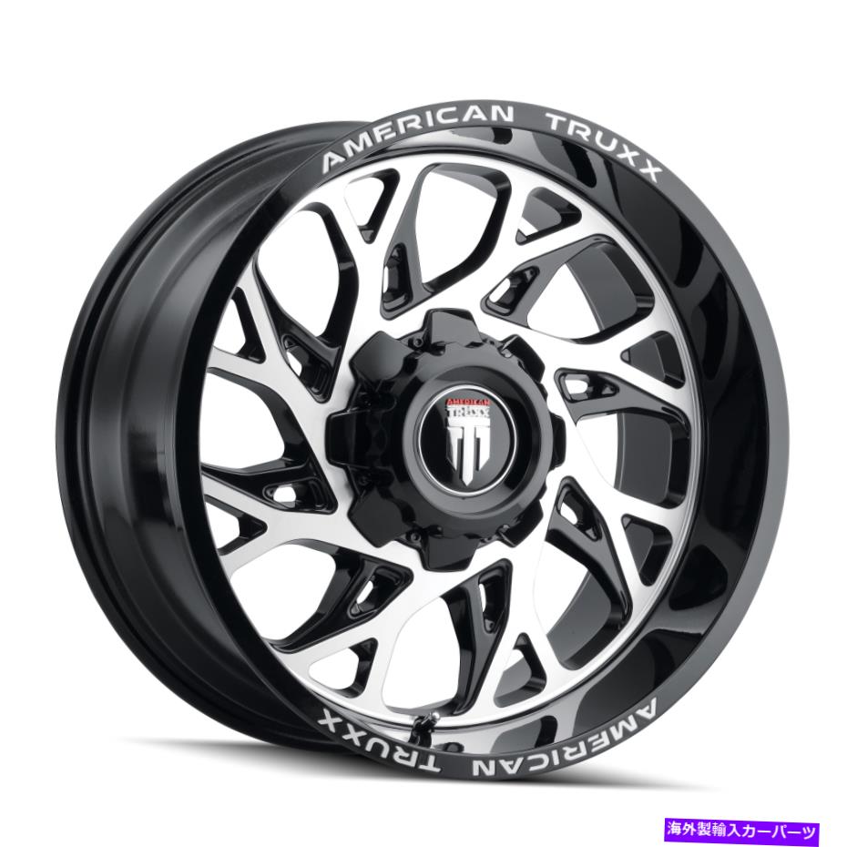 ホイール　４本セット 24x14 American Truxx Destinyブラック/機械加工ホイール8x6.5（-76mm）セット4 24x14 American Truxx Destiny Black/Machined Wheels 8x6.5 (-76mm) Set of 4【並行輸入品】