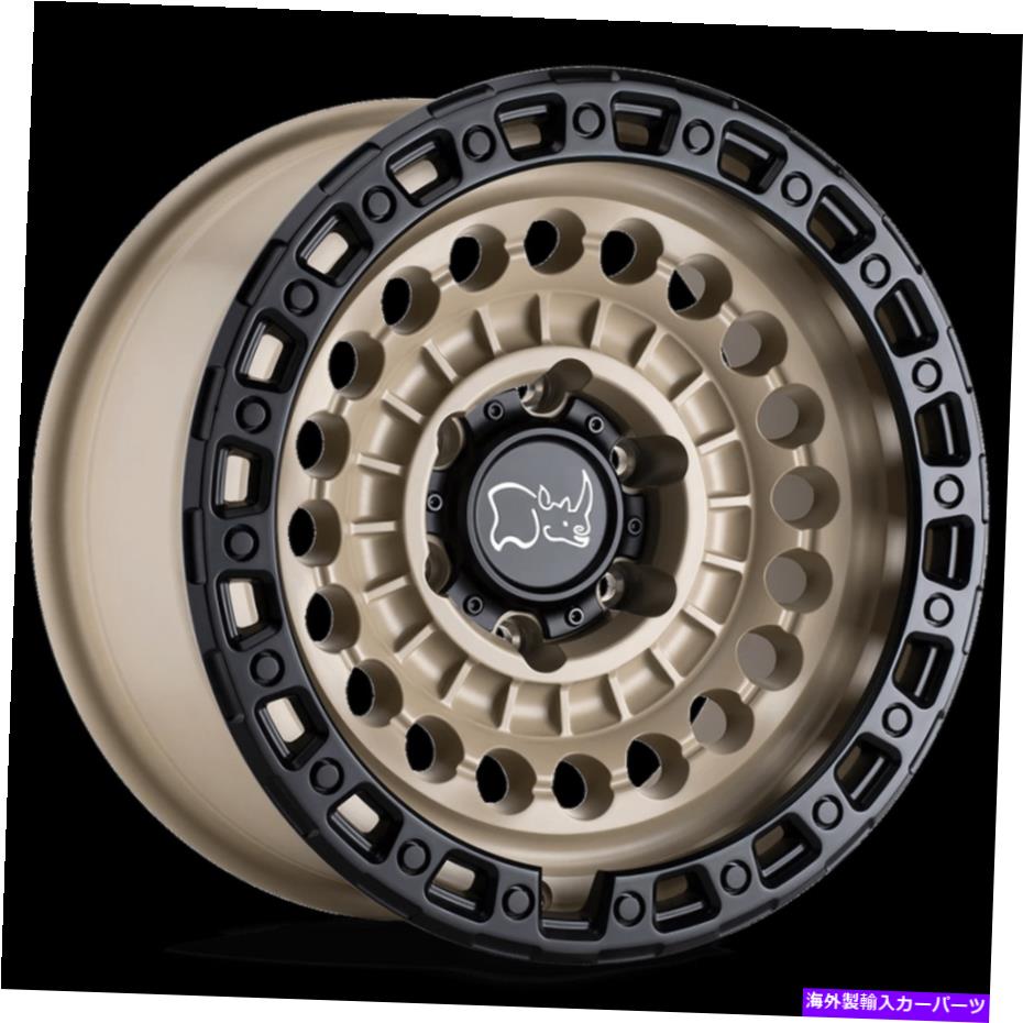 ホイール　４本セット 20x9.5ブラックサイセンチネルデザートサンドブラックリングホイール8x180（12mm）セット4のセット 20x9.5 Black Rhino Sentinel Desert Sand Black Ring Wheels 8x180 (12mm) Set of 4【並行輸入品】