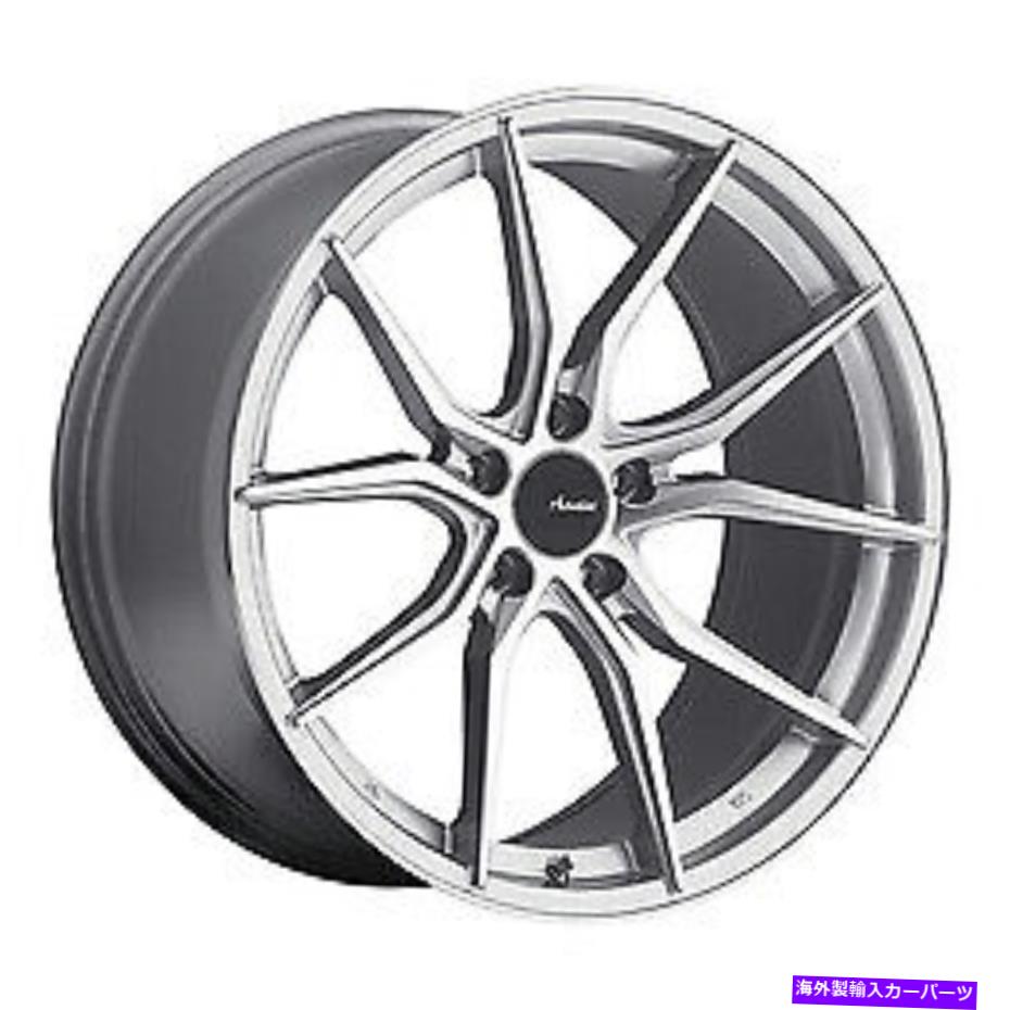 ホイール　４本セット 20x8.5 Advanti Racing 80S Hybris Silver Machined Wheels 5x4.5（40mm）セット4 20x8.5 Advanti Racing 80S Hybris Silver Machined Wheels 5x4.5 (40mm) Set of 4【並行輸入品】
