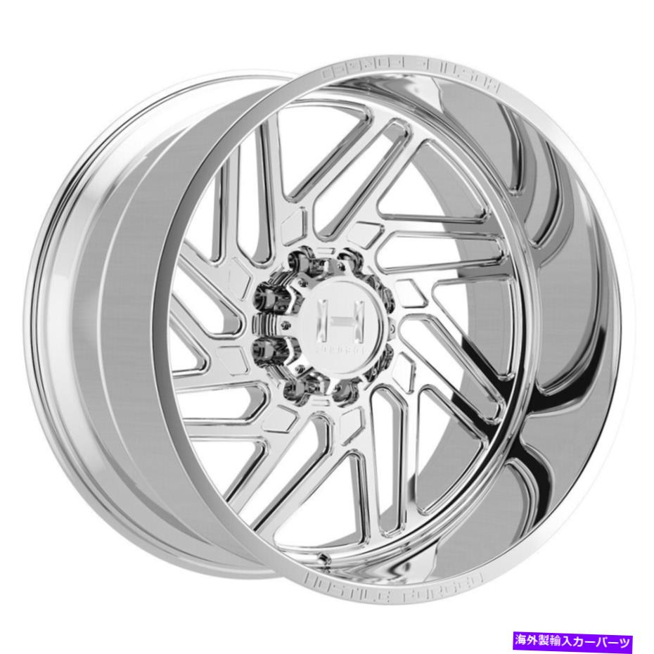 ホイール　４本セット 22x12敵対的なHF116ジグソーパリポリッシュ方向ホイール8x170（-44mm）セット4 22x12 Hostile HF116 Jigsaw Polish DIRECTIONAL Wheels 8x170 (-44mm) Set of 4【並行輸入品】