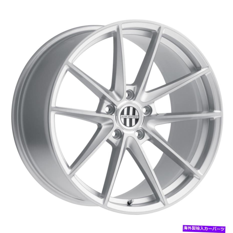 ホイール　４本セット 22x11ビクター装備Zuffenシルバーホイール5x130（56mm）セット4 22x11 Victor Equipment Zuffen Silver Wheels 5x130 (56mm) Set of 4【並行輸入品】