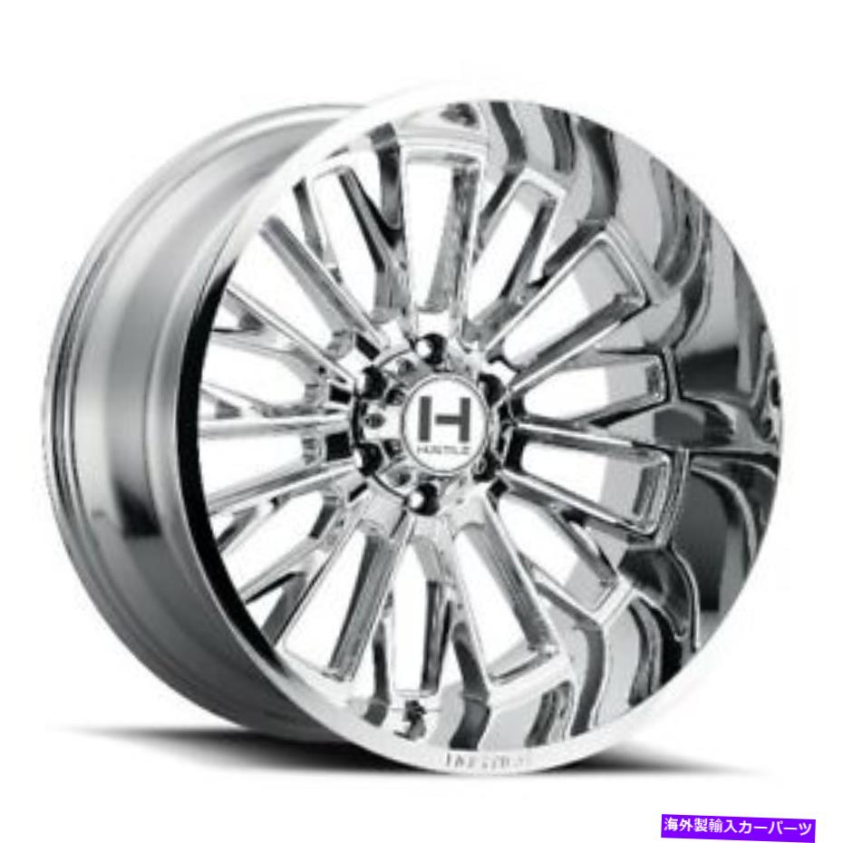 ホイール　４本セット 20x12敵対的なH114フューリーアーマーメッキ（クロム）ホイール6x135（-44mm）セット4 20x12 Hostile H114 Fury Armor Plated (Chrome) Wheels 6x135 (-44mm) Set of 4【並行輸入品】