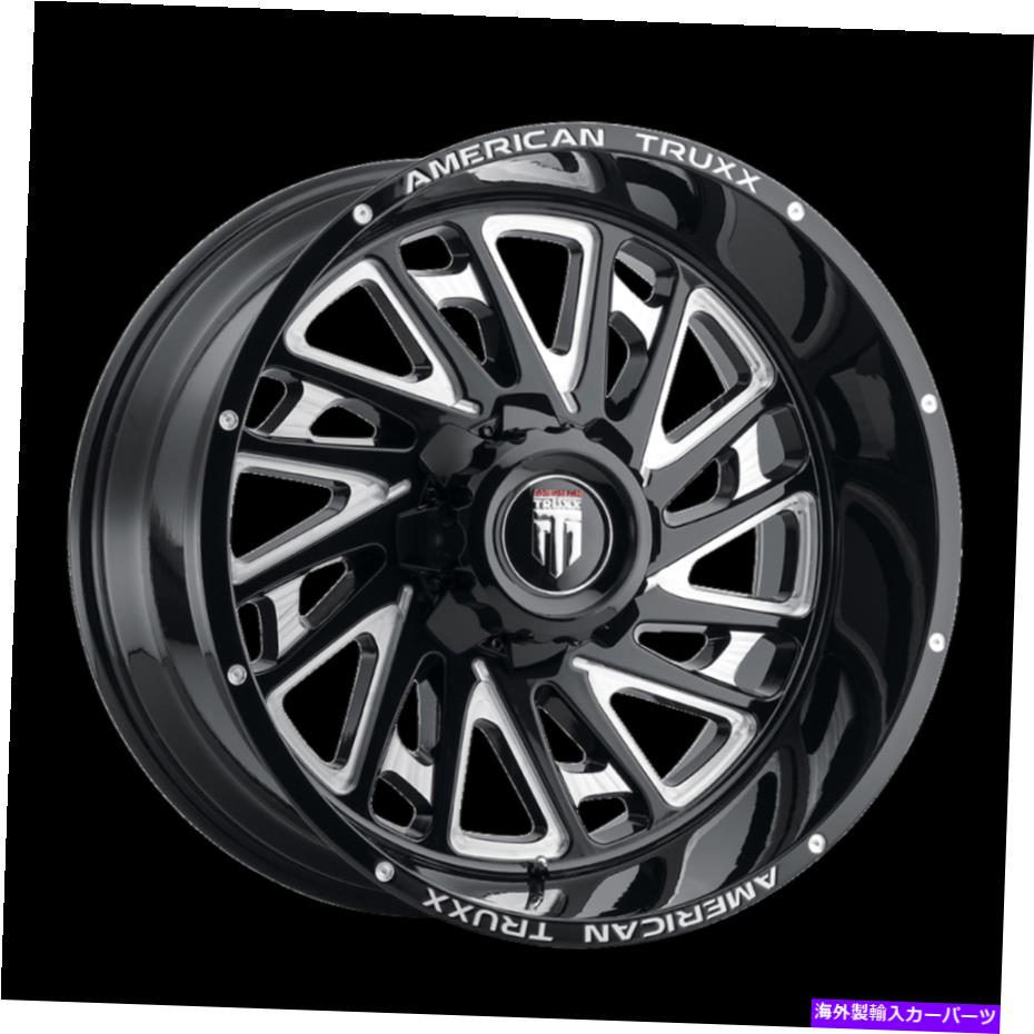 ホイール　４本セット 20x10 American Truxx Blade Black/Milled Wheels 6x135/6x5.5（-24mm）セット4 20x10 American Truxx BLADE Black/Milled Wheels 6x135/6x5.5 (-24mm) Set of 4【並行輸入品】