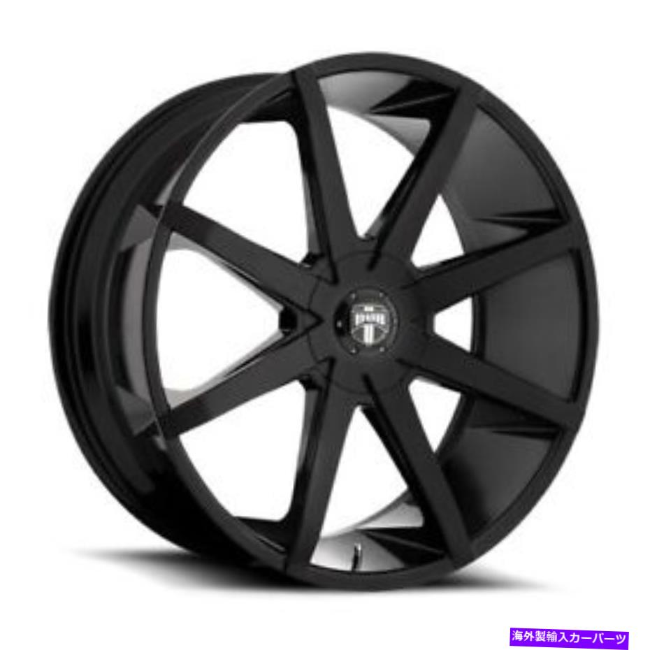 ホイール　４本セット 22x9.5 S110ダブプッシュグロスブラックホイール5x4.5/5x120（32mm）セット4 22x9.5 S110 Dub Push Gloss Black Wheels 5x4.5/5x120 (32mm) Set of 4【並行輸入品】