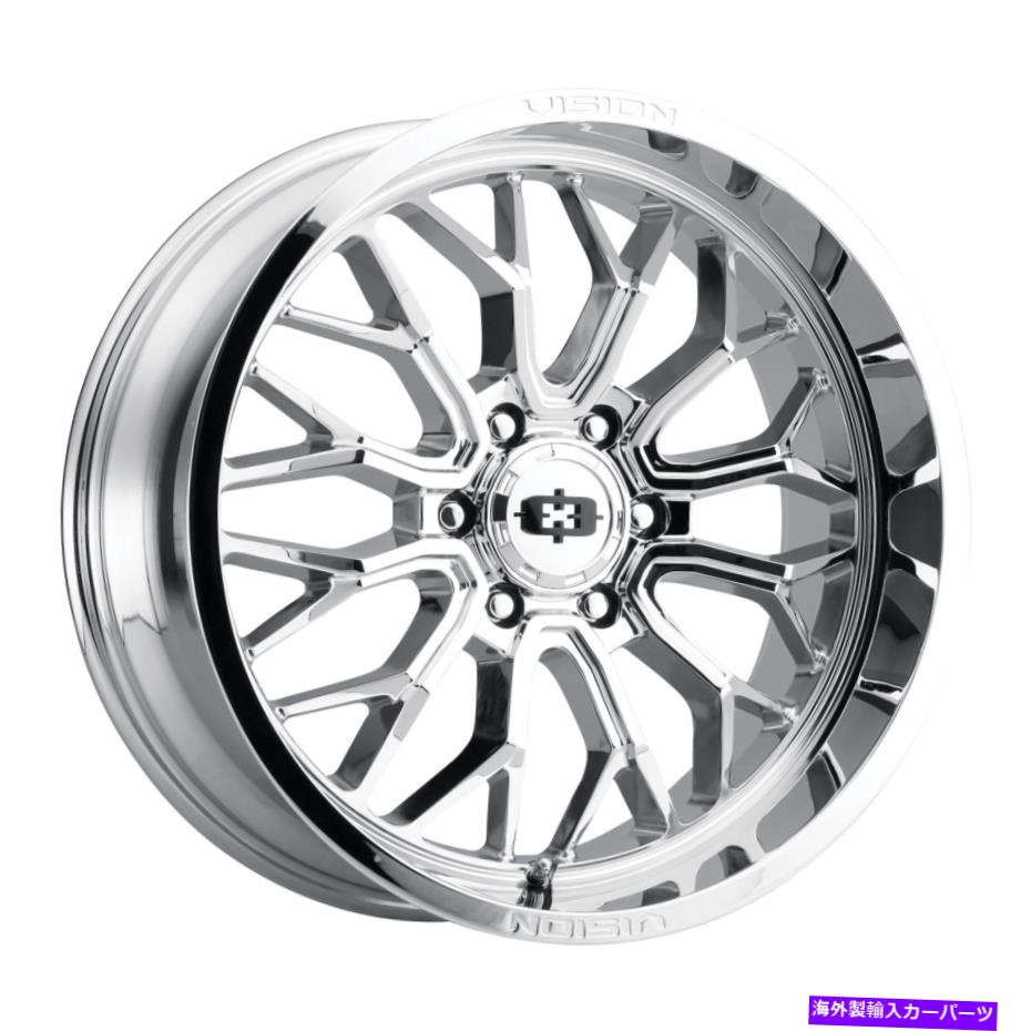 ホイール　４本セット 24x12 Vision 402 Riot Chrome Wheels 8x180（-51mm）セット4 24x12 Vision 402 Riot Chrome Wheels 8x180 (-51mm) Set of 4【並行輸入品】