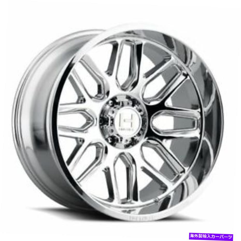 ホイール　４本セット 22x12敵対的なH120バルカンアーマーメッキ（クロム）ホイール6x135（-44mm）セット4 22x12 Hostile H120 Vulcan Armor Plated (Chrome) Wheels 6x135 (-44mm) Set of 4【並行輸入品】