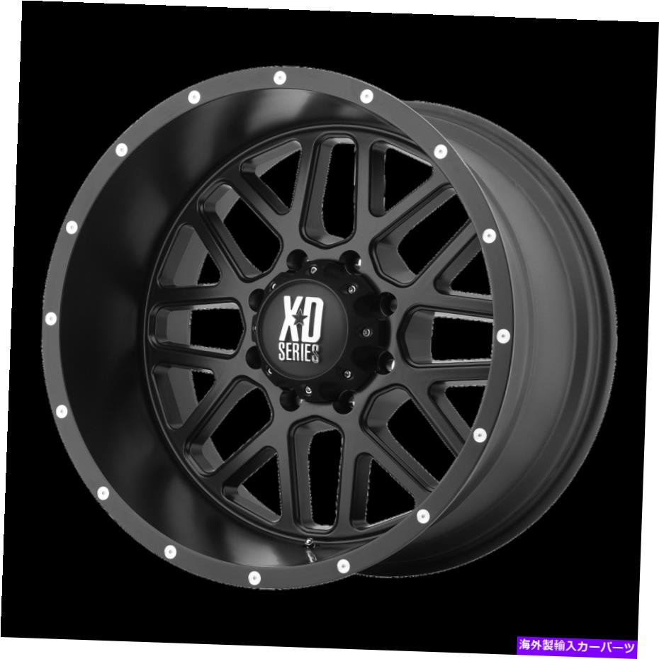 ホイール　４本セット 20x12 XDシリーズXD820サテンブラックホイール8x170（-44mm）セット4 20x12 XD Series XD820 Satin Black Wheels 8x170 (-44mm) Set of 4【並行輸入品】