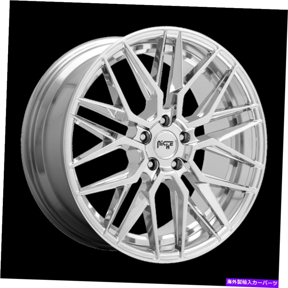 ホイール　４本セット 20x9ニッチM249ガンマクロムホイール5x120（35mm）セット4 20x9 Niche M249 Gamma Chrome Wheels 5x120 (35mm) Set of 4【並行輸入品】｜Us Custom Parts Shop USDM