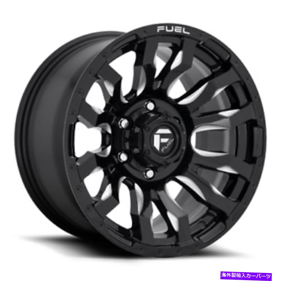 ホイール 4本セット 22x12 D673 Fuel Blitz Gloss Black&Milled Wheels 8x6.5(-44mm)セット4 22x12 D673 Fuel Blitz Gloss Black & Milled Wheels 8x6.5 (-44mm) Set of 4【並行輸入品】|Us Custom Parts Shop USDM