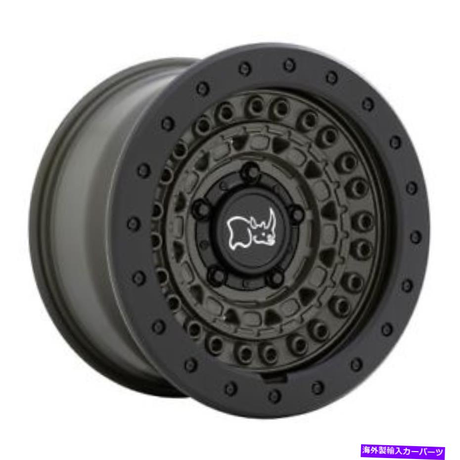 ホイール　４本セット 18x9ブラックサイのバリケードオリーブダベグリーンホイール6x135（10mm）セット4 18x9 Black Rhino BARRICADE Olive Dabe Green Wheels 6x135 (10mm) Set of 4【並行輸入品】