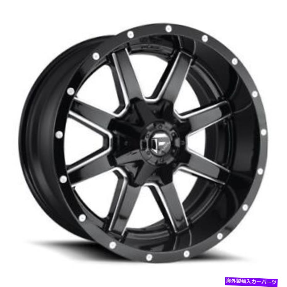 ホイール　４本セット 22x12 d610燃料マーベリックグロスブラックミリングホイール6x135/6x5.5セット4セット 22x12 D610 Fuel Maverick Gloss Black Milled Wheels 6x135/6x5.5 Set of 4【並行輸入品】｜Us Custom Parts Shop USDM