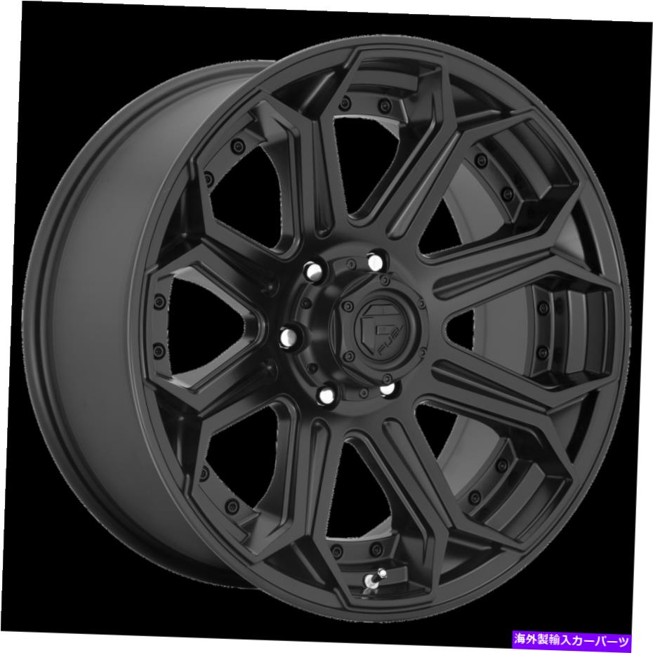 ホイール　４本セット 22x10燃料D706包囲マットブラックホイール8x170（-18mm）セット4 22x10 Fuel D706 Siege Matte Black Wheel 8x170 (-18mm) Set of 4【並行輸入品】