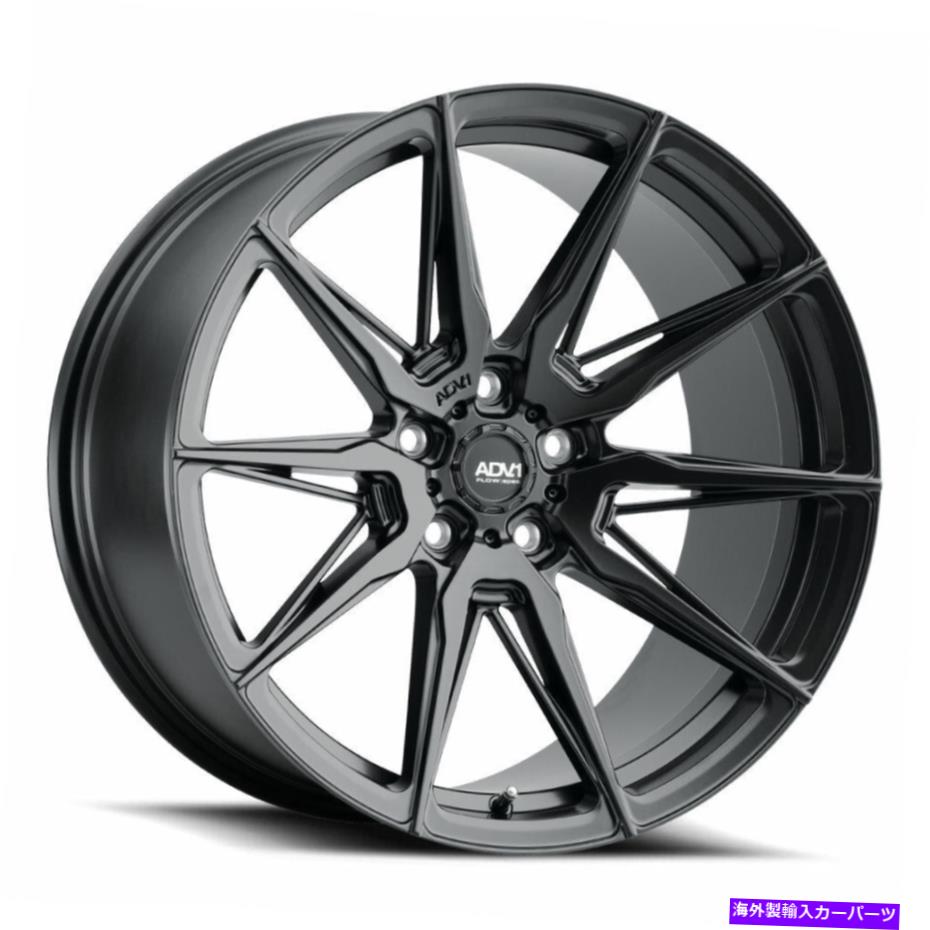 ホイール　４本セット 20x9.5 adv.1 v222 adv5.0サテンブラックホイール5x120（18mm）セット4 20x9.5 ADV.1 V222 ADV5.0 Satin Black Wheels 5x120 (18mm) Set of 4【並行輸入品】