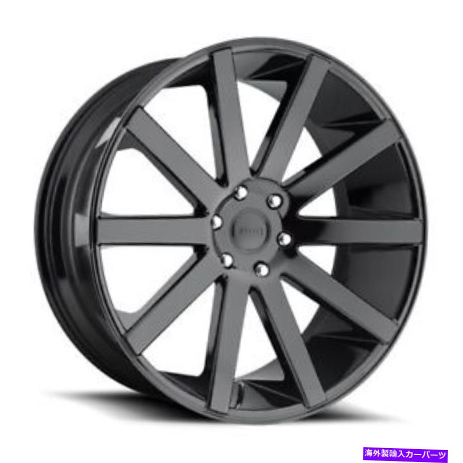 ホイール　４本セット 24x10 S219ダブショットカラグロスブラックホイール6x5.5（20mm）セット4のセット 24x10 S219 Dub Shot Calla Gloss Black Wheels 6x5.5 (20mm) Set of 4【並行輸入品】