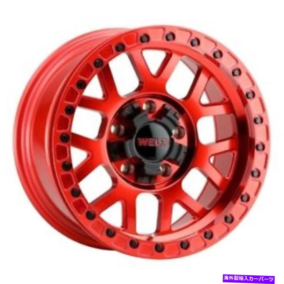 ホイール 4本セット 17x9溶接オフロードW905シンチビードロックレッドホイール5x5/5x5.5(-12mm)セット4 17x9 WELD Off-Road W905 Cinch BEADLOCK Red Wheels 5x5/5x5.5 (-12mm) Set of 4【並行輸入品】|Us Custom Parts Shop USDM