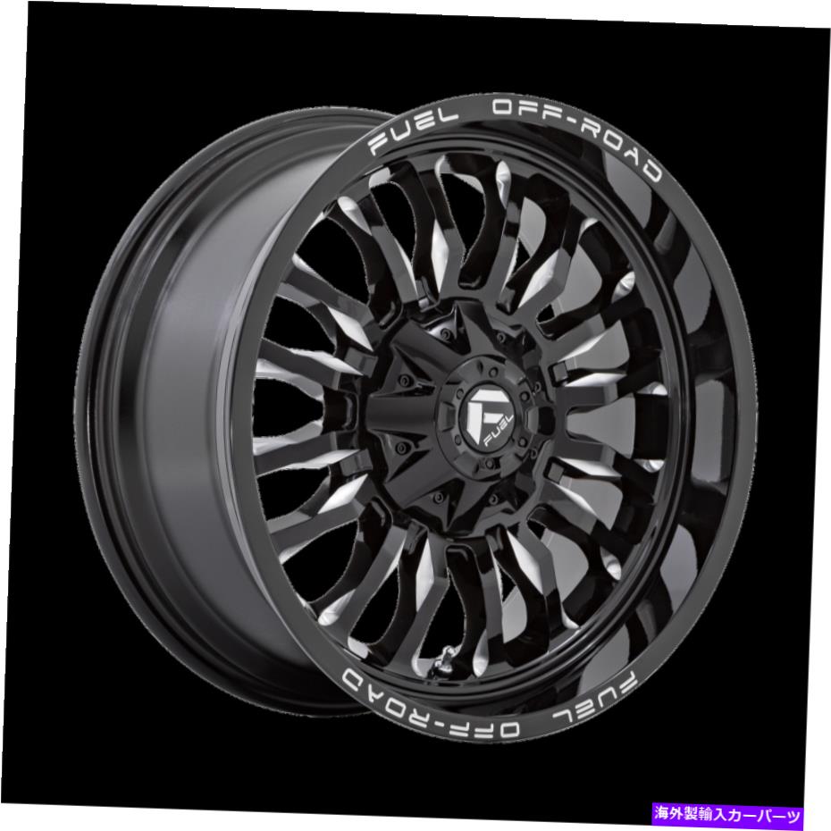 ホイール　４本セット 20x9燃料D795アークグロスブラックミリングホイール6x135/6x5.5（1mm）4のセット 20x9 Fuel D795 Arc Gloss Black Milled Wheels 6x135/6x5.5 (1mm) Set of 4【並行輸入品】