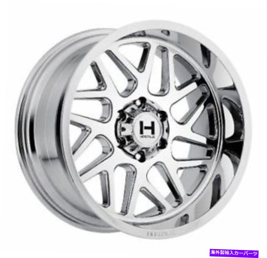 ホイール　４本セット 20x10敵対的なH108スプロケットアーマーメッキ（クロム）ホイール5x5（-19mm）セット4セット 20x10 Hostile H108 Sprocket Armor Plated (Chrome) Wheels 5x5 (-19mm) Set of 4【並行輸入品】