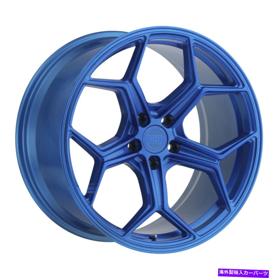 ホイール　４本セット 22x10.5 XO Luxury Helsinki Electric Blue Wheels 5x120（42mm）セット4のセット 22x10.5 XO Luxury Helsinki Electric Blue Wheels 5x120 (42mm) Set of 4【並行輸入品】