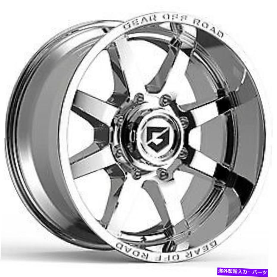 ホイール　４本セット 20x12ギアオフロード762Cピボットクロムメッキホイール6x5.5（-44mm）セット4 20x12 Gear Off Road 762C Pivot Chrome Plated Wheels 6x5.5 (-44mm) Set of 4【並行輸入品】 388,773円
