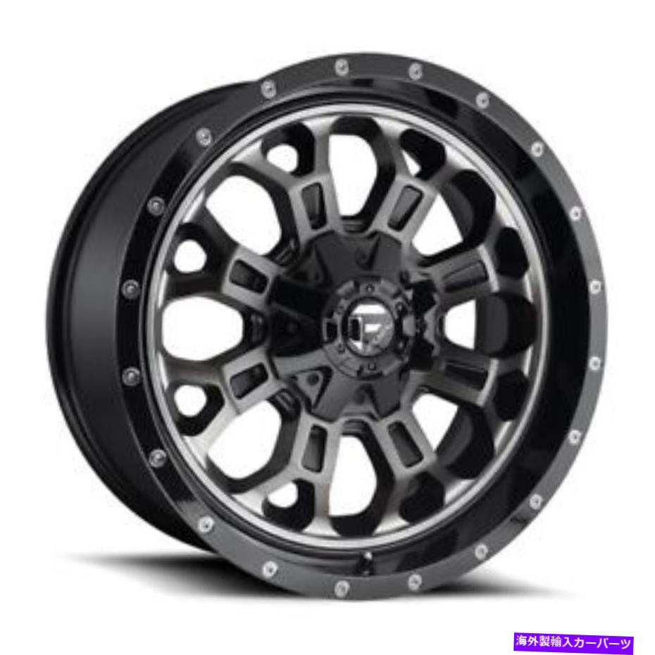 ホイール　４本セット 20x10 D561 Fuel Crush Matte Black＆Machined Wheels 8x180（-18mm）セット4 20x10 D561 Fuel Crush Matte Black & Machined Wheels 8x180 (-18mm) Set of 4【並行輸入品】