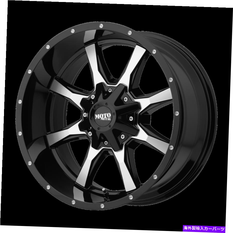 ホイール　４本セット 24x14 Moto Metal Mo970ブラック機械加工ホイール6x135/6x5.5（-76mm）セット4 24x14 Moto Metal MO970 Black Machined Wheels 6x135/6x5.5 (-76mm) Set of 4【並行輸入品】