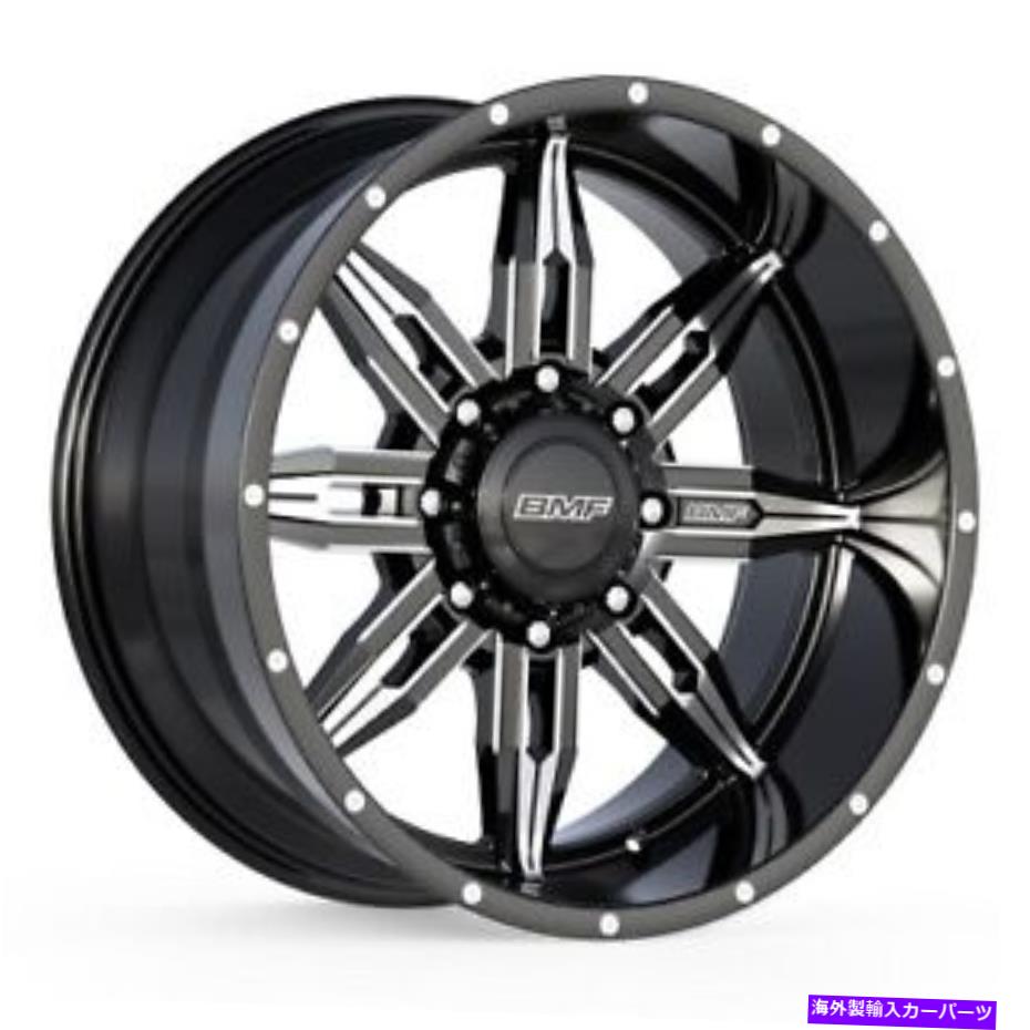 ホイール　４本セット 20x9 bmfルーレットブラック＆ミルドホイール8x180（0mm）セット4 20x9 BMF Roulette Black & MIlled Wheels 8x180 (0mm) Set of 4【並行輸入品】 392,189円