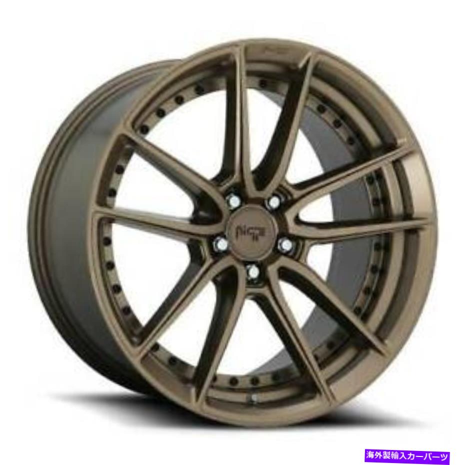 ホイール　４本セット 22x10.5 M222ニッチDFSマットブロンズホイール5x115（20mm）セット4 22x10.5 M222 Niche DFS Matte Bronze Wheels 5x115 (20mm) Set of 4【並行輸入品】