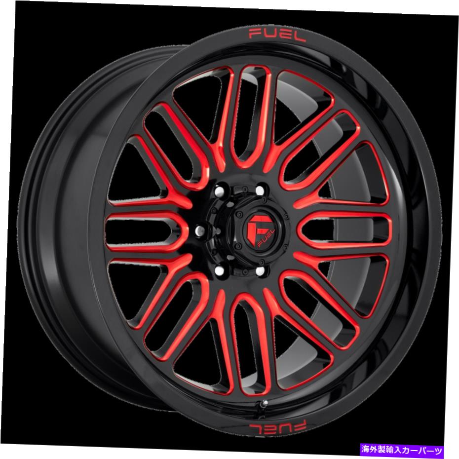 ホイール　４本セット 22x12 Fuel D663 Ignite Gloss Black Red Tintホイール8x6.5（-43mm）セット4セット 22x12 Fuel D663 Ignite Gloss Black Red Tint Wheels 8x6.5 (-43mm) Set of 4【並行輸入品】