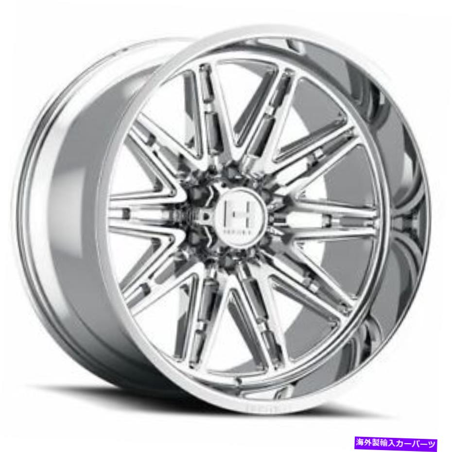 ホイール　４本セット 22x12敵対的なH126マニアックアーマーメッキ（クロム）ホイール6x5.5（-44mm）セット4 22x12 Hostile H126 Maniac Armor Plated (Chrome) Wheels 6x5.5 (-44mm) Set of 4【並行輸入品】
