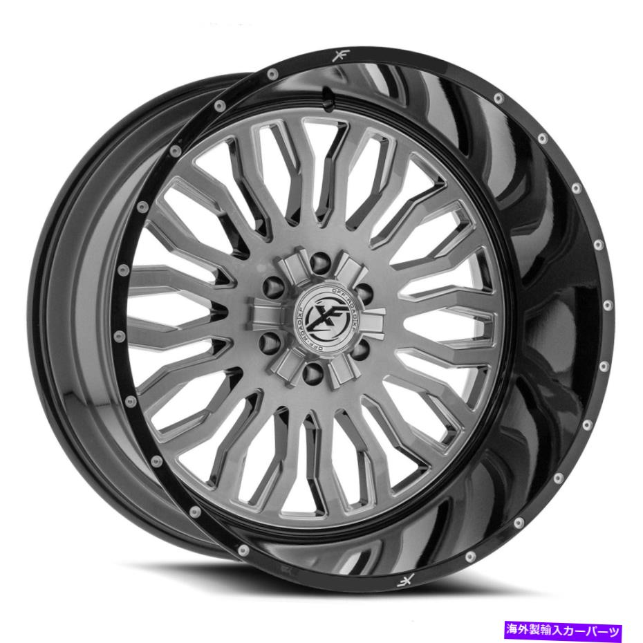 ホイール　４本セット 24x12 xfx flow xfx-305ブラシ付き製粉ホイール5x5/5x5.5（-44mm）セット4 24x12 XFX Flow XFX-305 Brushed Milled Wheels 5x5/5x5.5 (-44mm) Set of 4【並行輸入品】 434,896円