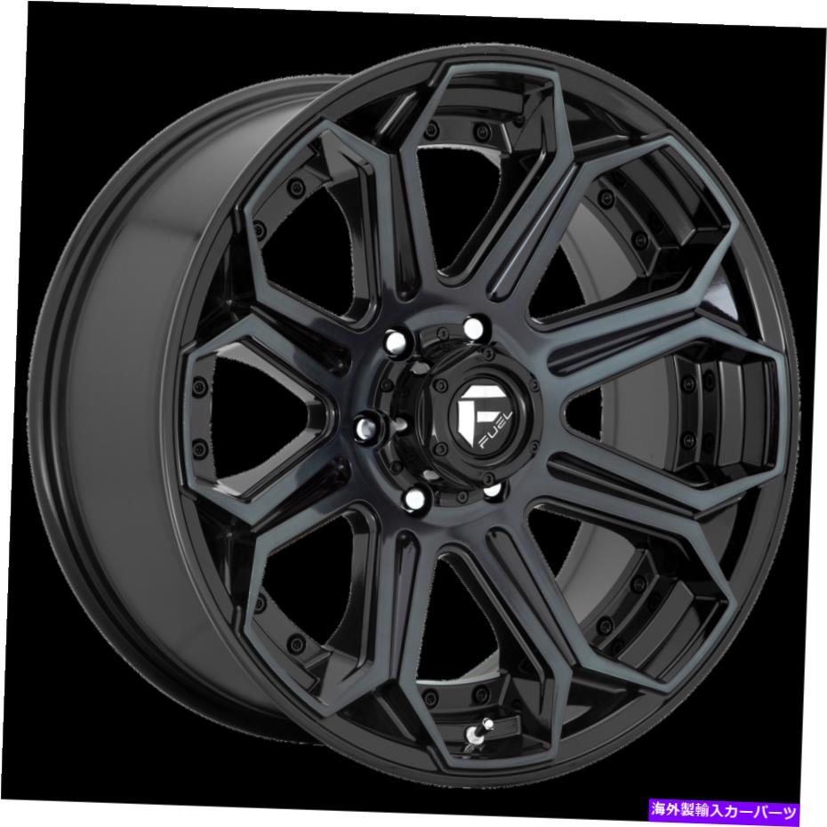 ホイール　４本セット 22x12燃料D704包囲機械加工ダークピントホイール8x170（-44mm）セット4 22x12 Fuel D704 Siege Machined Dark Tint Wheel 8x170 (-44mm) Set of 4【並行輸入品】
