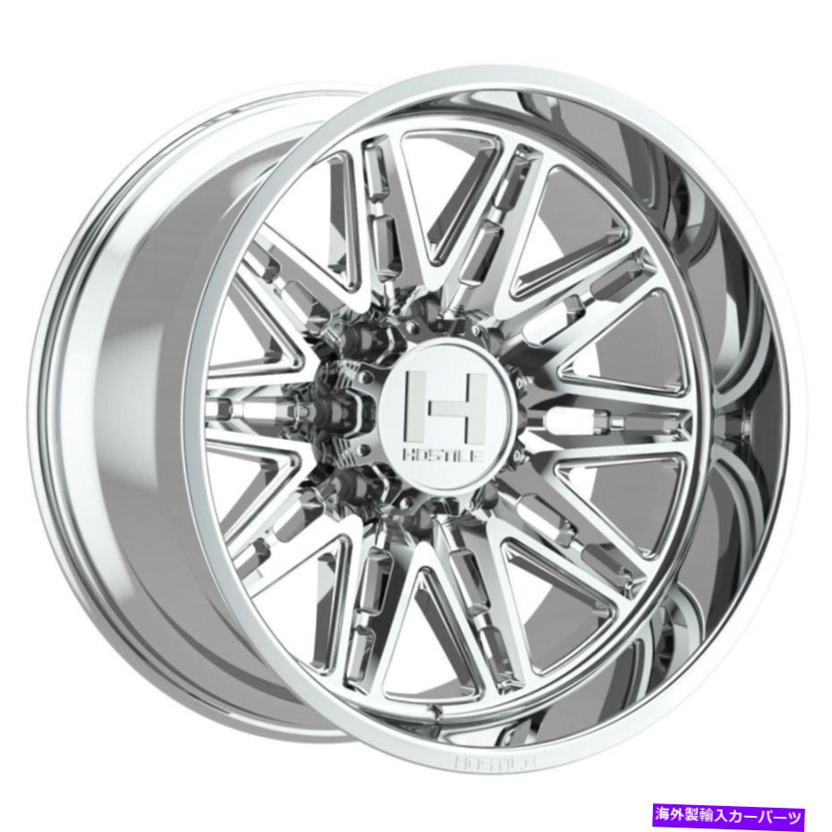 ホイール　４本セット 20x9敵対的なH126マニアックアーマーメッキ（クロム）ホイール8x6.5（0mm）セット4 20x9 Hostile H126 Maniac Armor Plated (Chrome) Wheels 8x6.5 (0mm) Set of 4【並行輸入品】｜Us Custom Parts Shop USDM